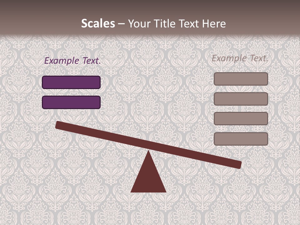 A Brown And Black Pattern On A White Background PowerPoint Template