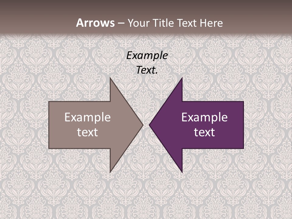 A Brown And Black Pattern On A White Background PowerPoint Template