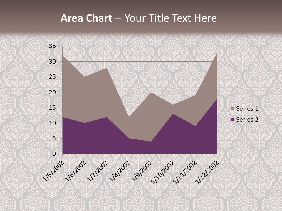 A Brown And Black Pattern On A White Background PowerPoint Template