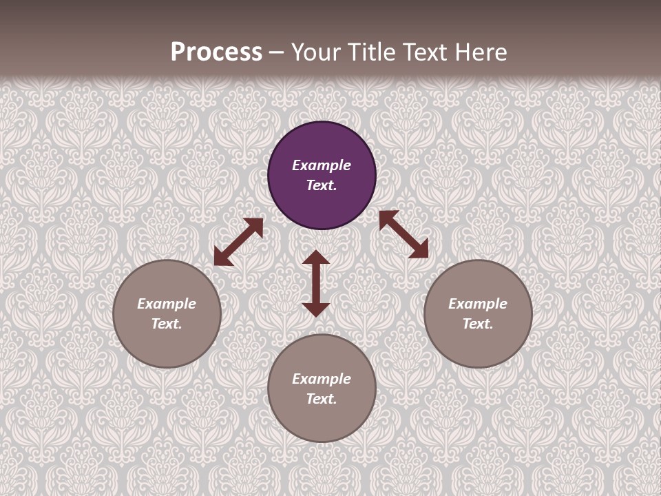 A Brown And Black Pattern On A White Background PowerPoint Template