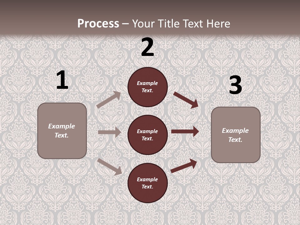 A Brown And Black Pattern On A White Background PowerPoint Template