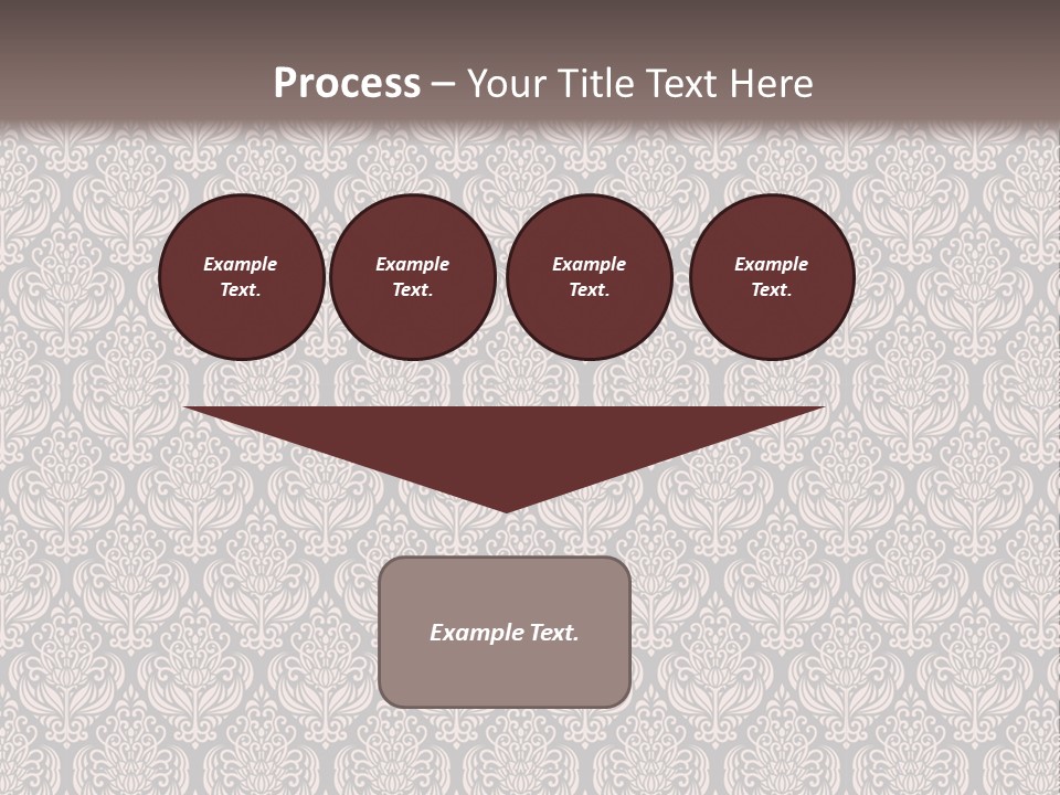 A Brown And Black Pattern On A White Background PowerPoint Template