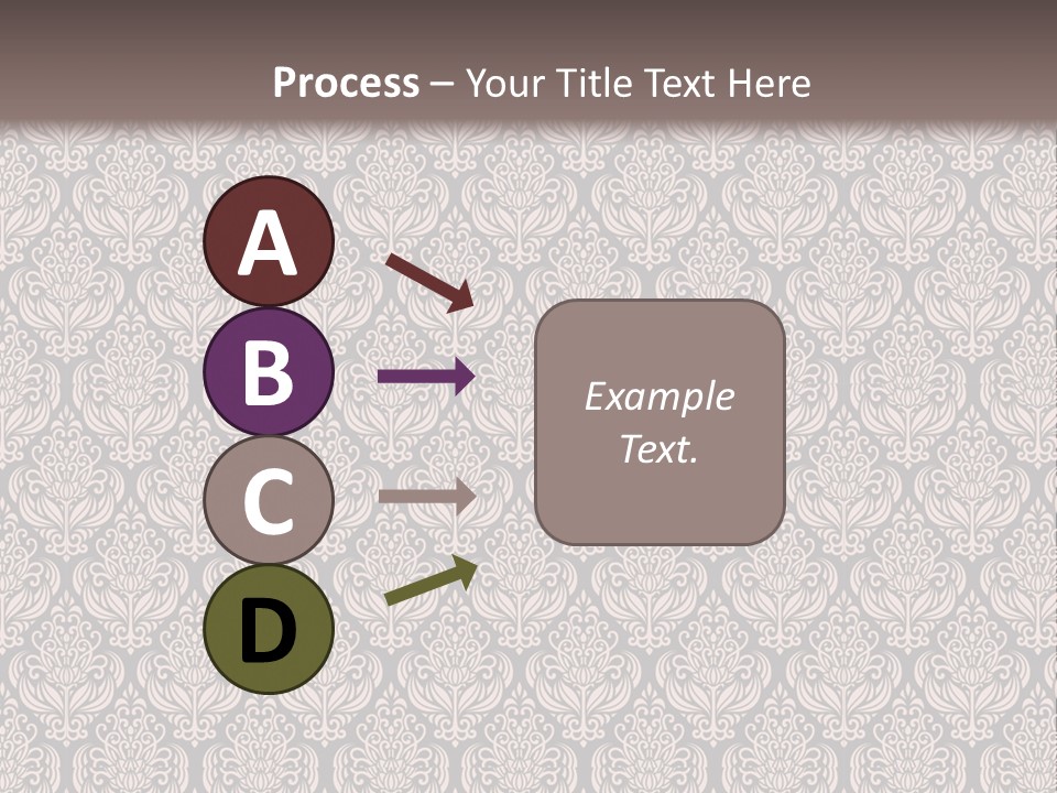 A Brown And Black Pattern On A White Background PowerPoint Template