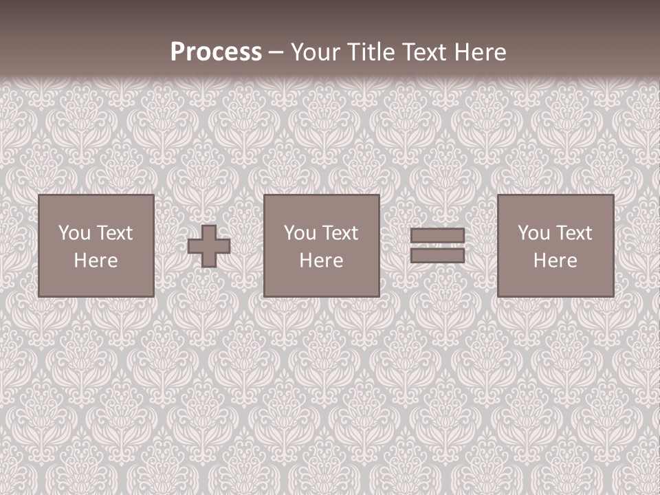 A Brown And Black Pattern On A White Background PowerPoint Template