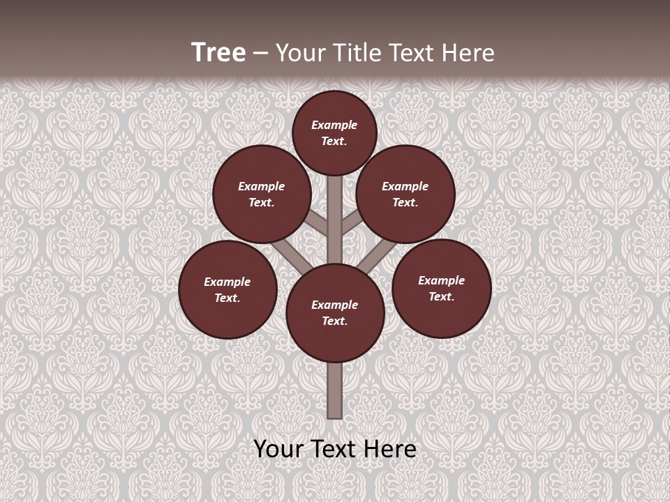 A Brown And Black Pattern On A White Background PowerPoint Template