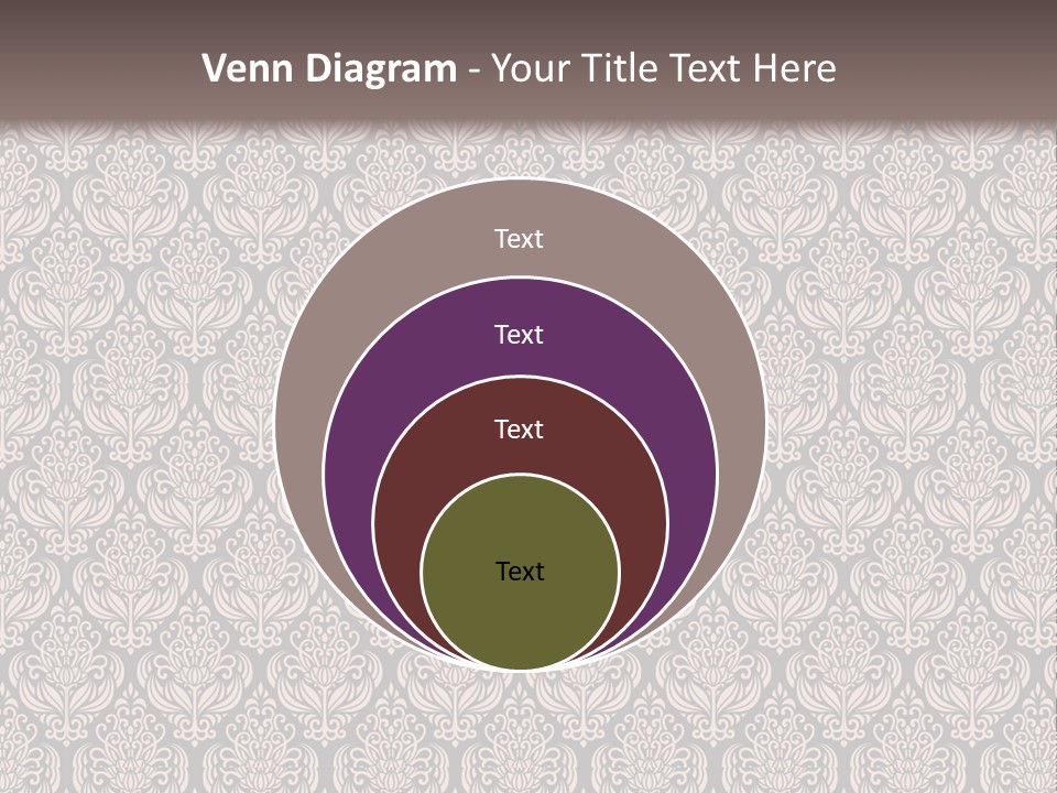 A Brown And Black Pattern On A White Background PowerPoint Template