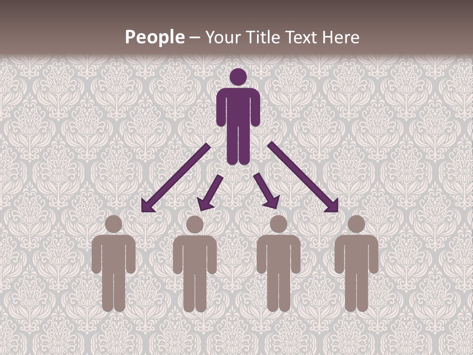 A Brown And Black Pattern On A White Background PowerPoint Template