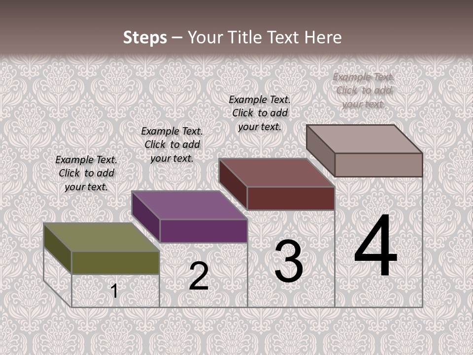 A Brown And Black Pattern On A White Background PowerPoint Template