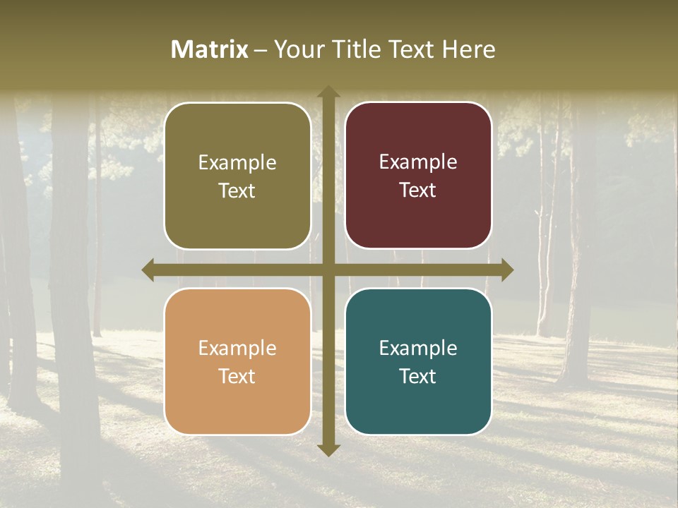 A Tent In The Woods With A Lake In The Background PowerPoint Template