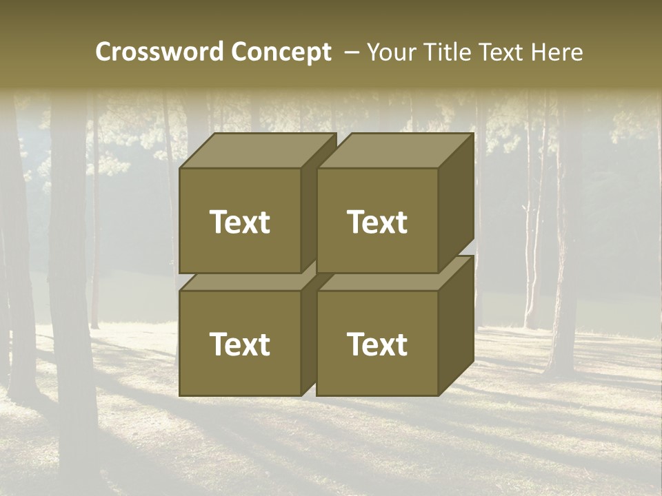 A Tent In The Woods With A Lake In The Background PowerPoint Template