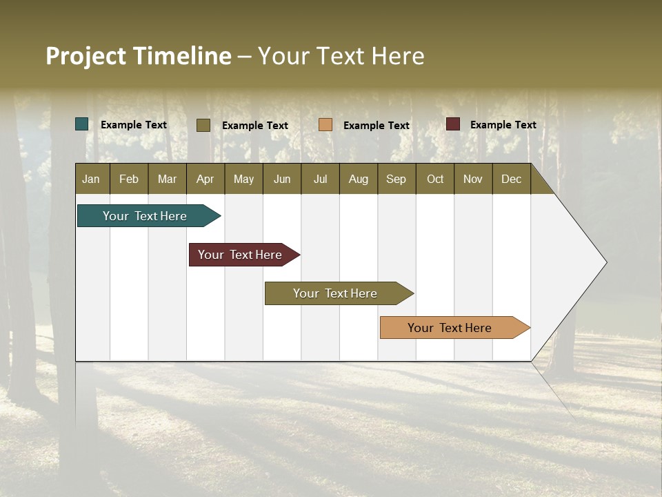 A Tent In The Woods With A Lake In The Background PowerPoint Template