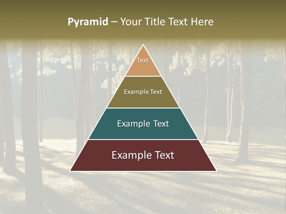 A Tent In The Woods With A Lake In The Background PowerPoint Template