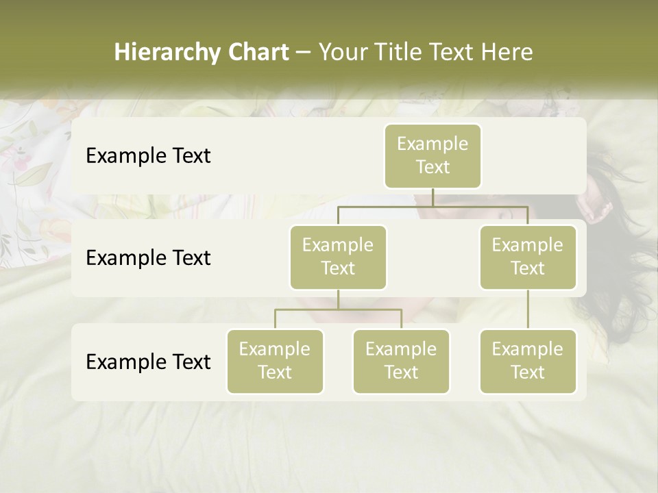 A Woman Laying On A Bed With A Teddy Bear PowerPoint Template
