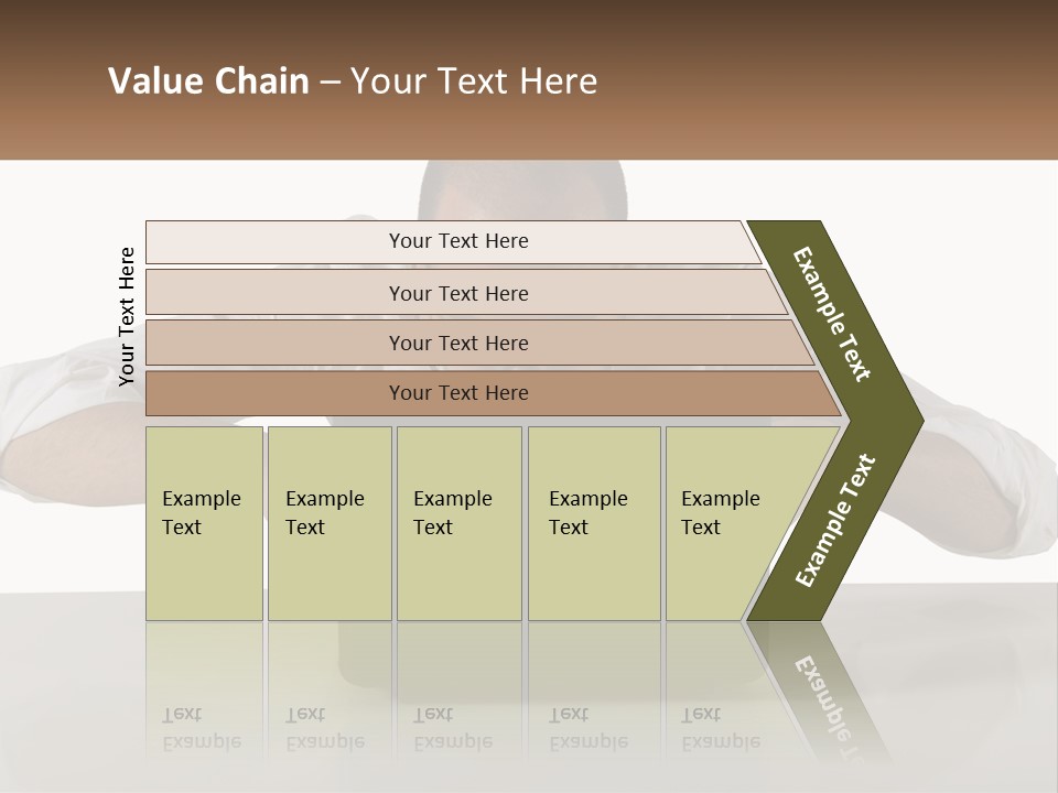 A Man Sitting In Front Of A Laptop Computer PowerPoint Template