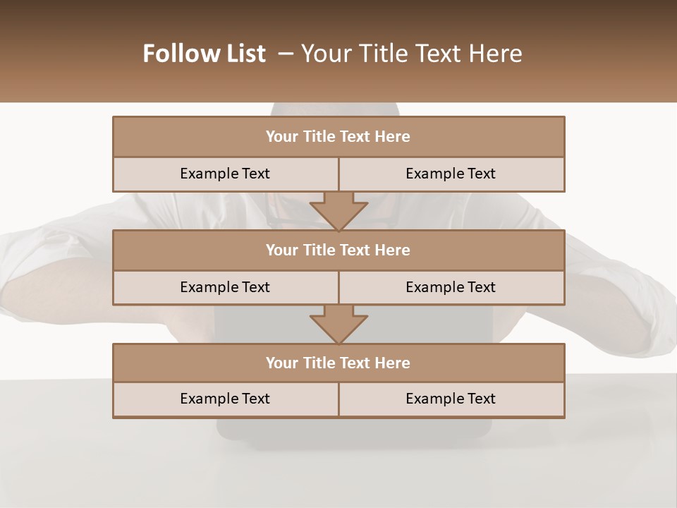 A Man Sitting In Front Of A Laptop Computer PowerPoint Template