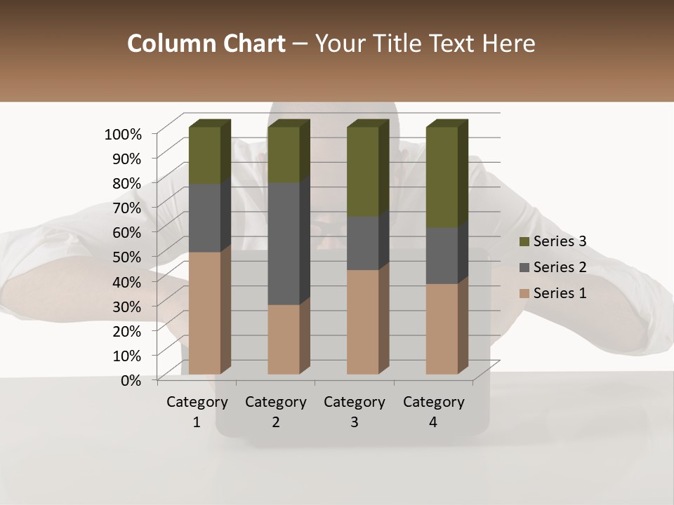 A Man Sitting In Front Of A Laptop Computer PowerPoint Template