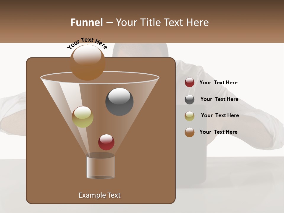 A Man Sitting In Front Of A Laptop Computer PowerPoint Template