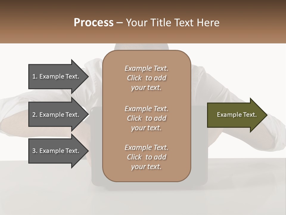 A Man Sitting In Front Of A Laptop Computer PowerPoint Template