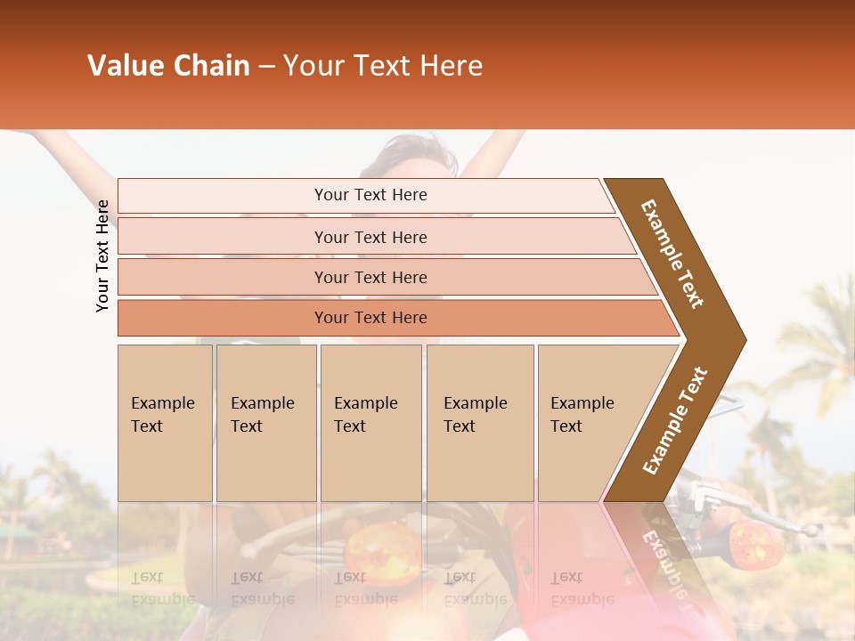 A Man And A Woman Riding On A Motorcycle PowerPoint Template