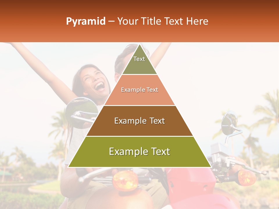 A Man And A Woman Riding On A Motorcycle PowerPoint Template