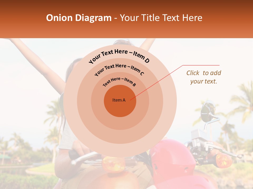 A Man And A Woman Riding On A Motorcycle PowerPoint Template