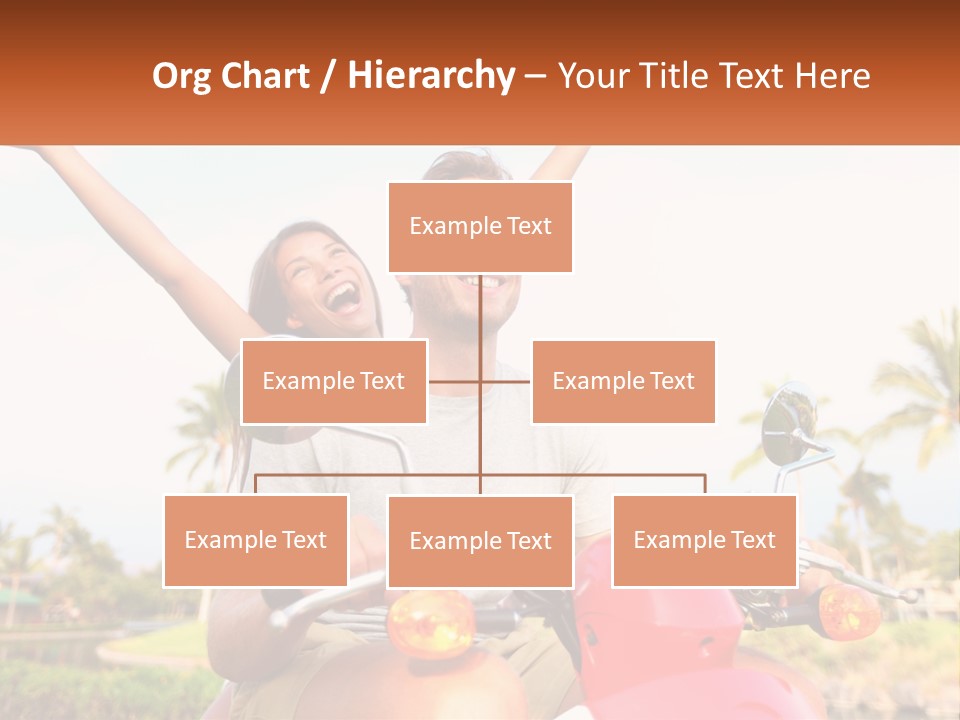 A Man And A Woman Riding On A Motorcycle PowerPoint Template