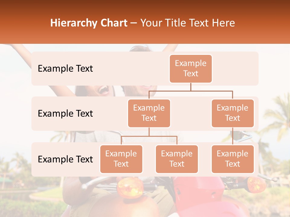 A Man And A Woman Riding On A Motorcycle PowerPoint Template