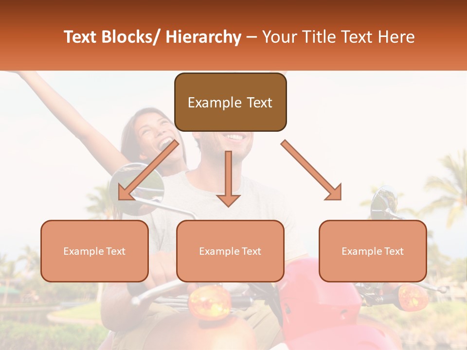 A Man And A Woman Riding On A Motorcycle PowerPoint Template