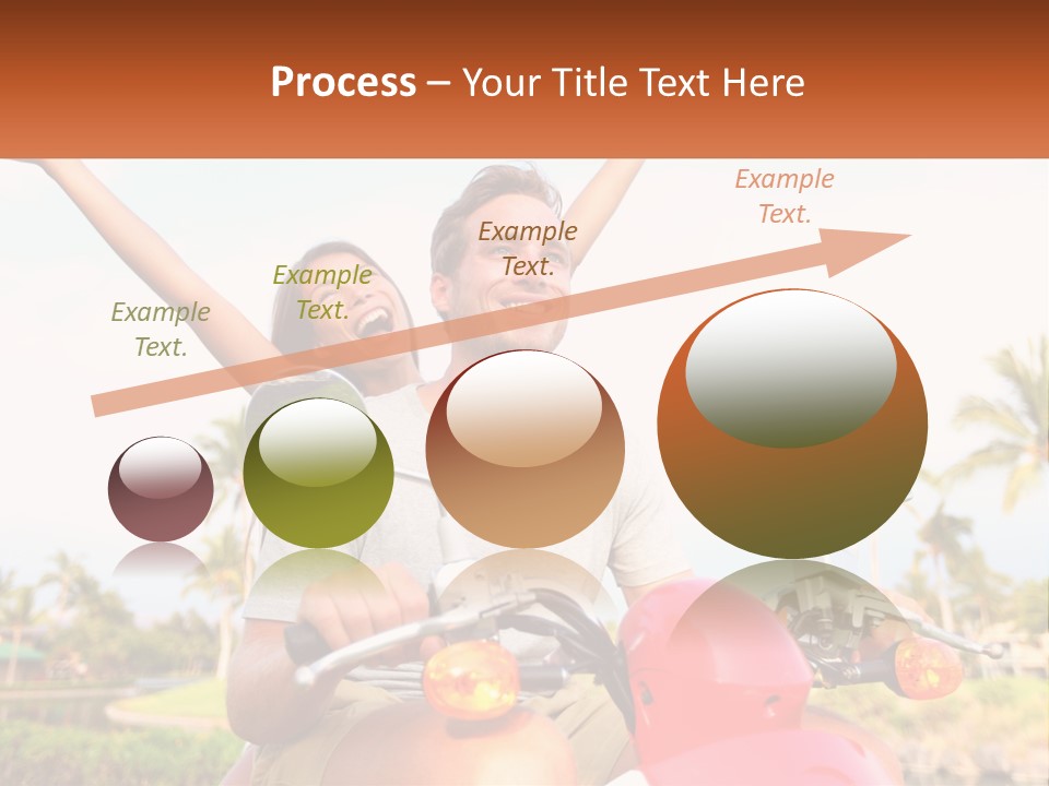 A Man And A Woman Riding On A Motorcycle PowerPoint Template