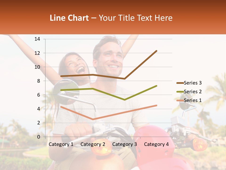 A Man And A Woman Riding On A Motorcycle PowerPoint Template