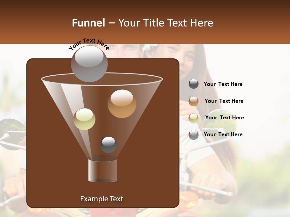 A Man And A Woman On A Motorcycle PowerPoint Template