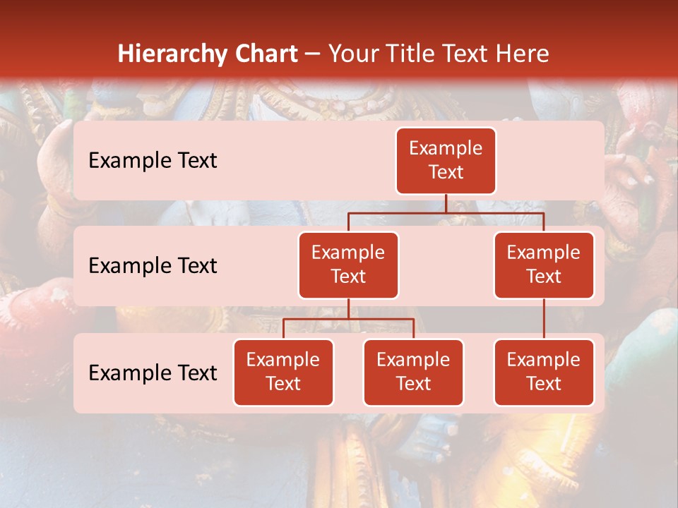 A Statue Of A Hindu God On A Red Background PowerPoint Template