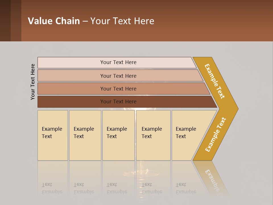 A Light Bulb On Top Of A Wooden Table PowerPoint Template