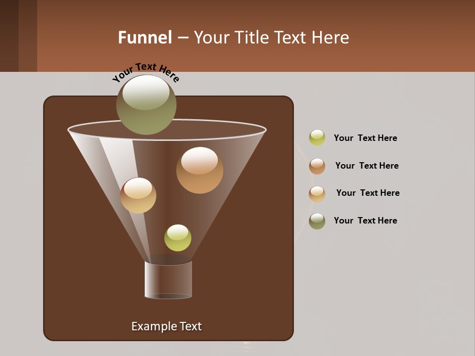 A Light Bulb On Top Of A Wooden Table PowerPoint Template