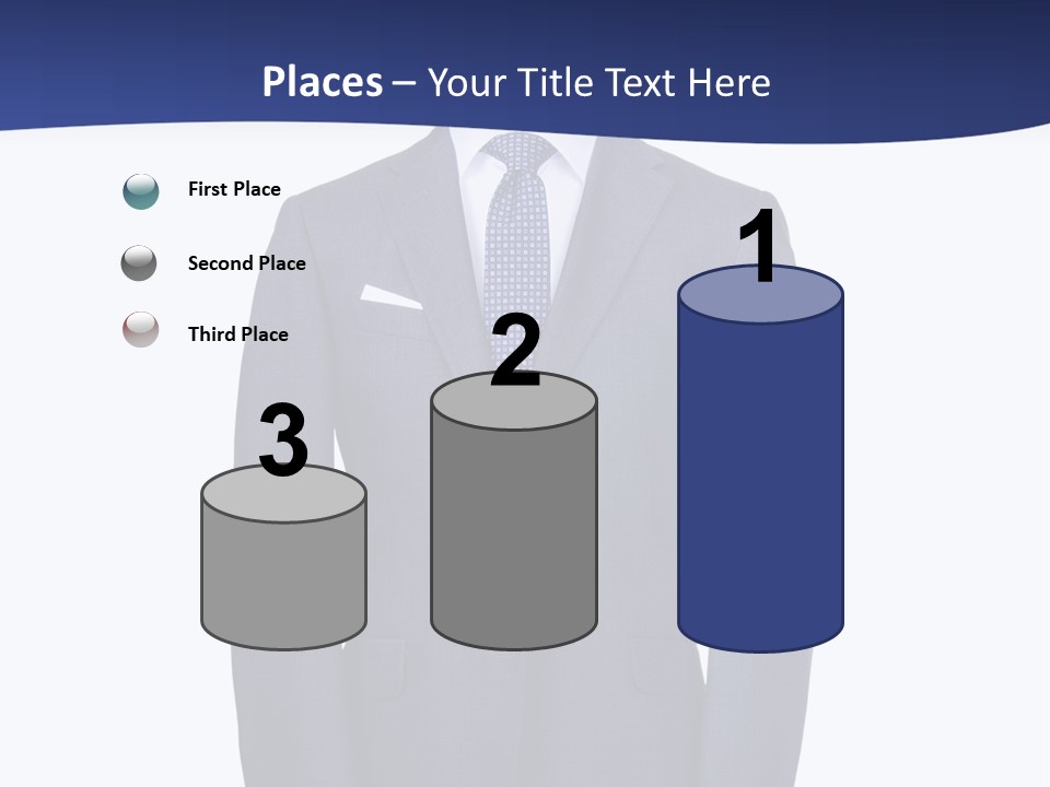 A Suit And Tie On A Mannequin PowerPoint Template