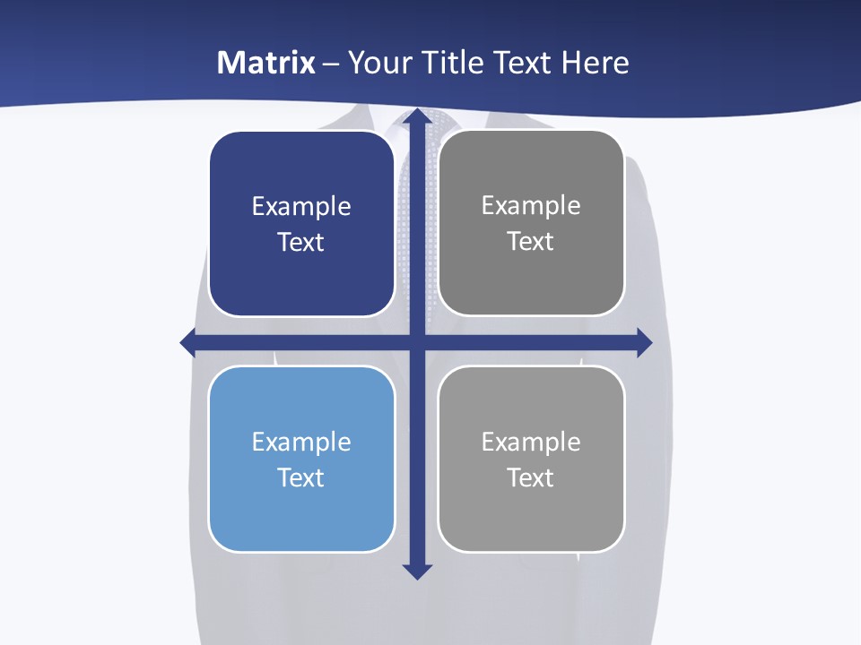 A Suit And Tie On A Mannequin PowerPoint Template