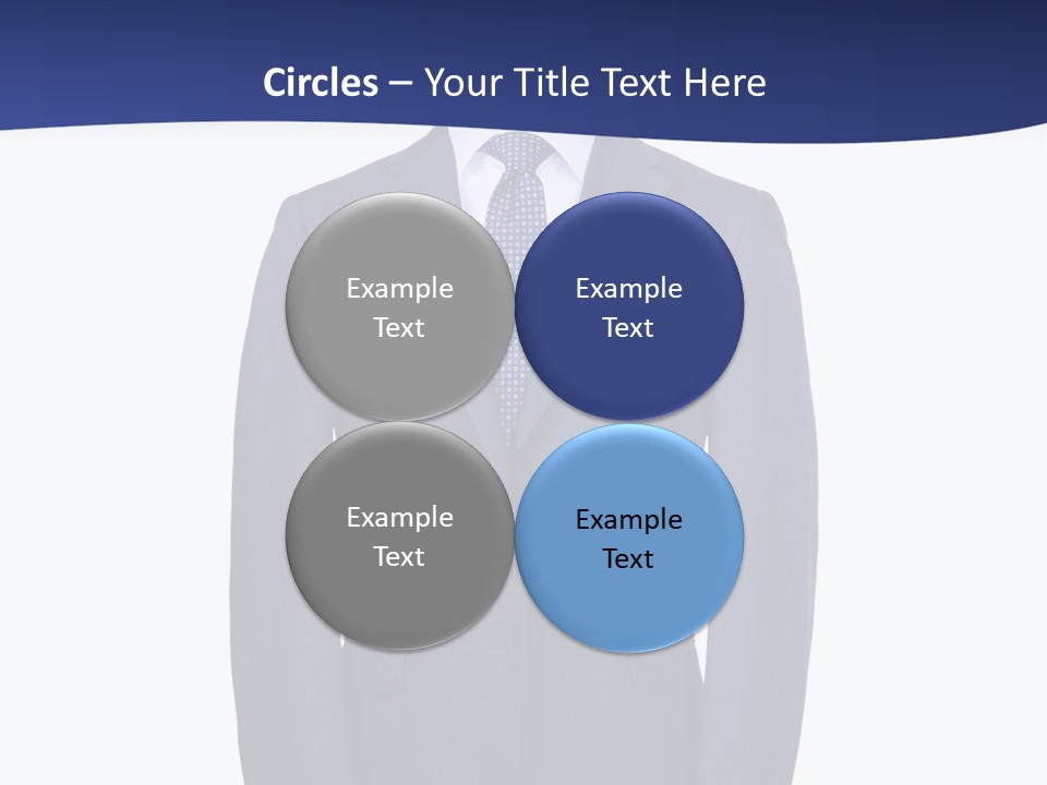 A Suit And Tie On A Mannequin PowerPoint Template