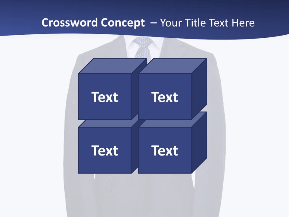A Suit And Tie On A Mannequin PowerPoint Template