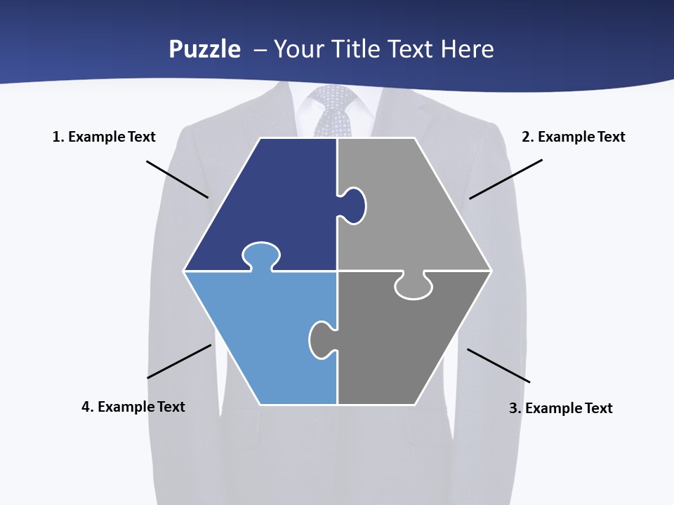 A Suit And Tie On A Mannequin PowerPoint Template