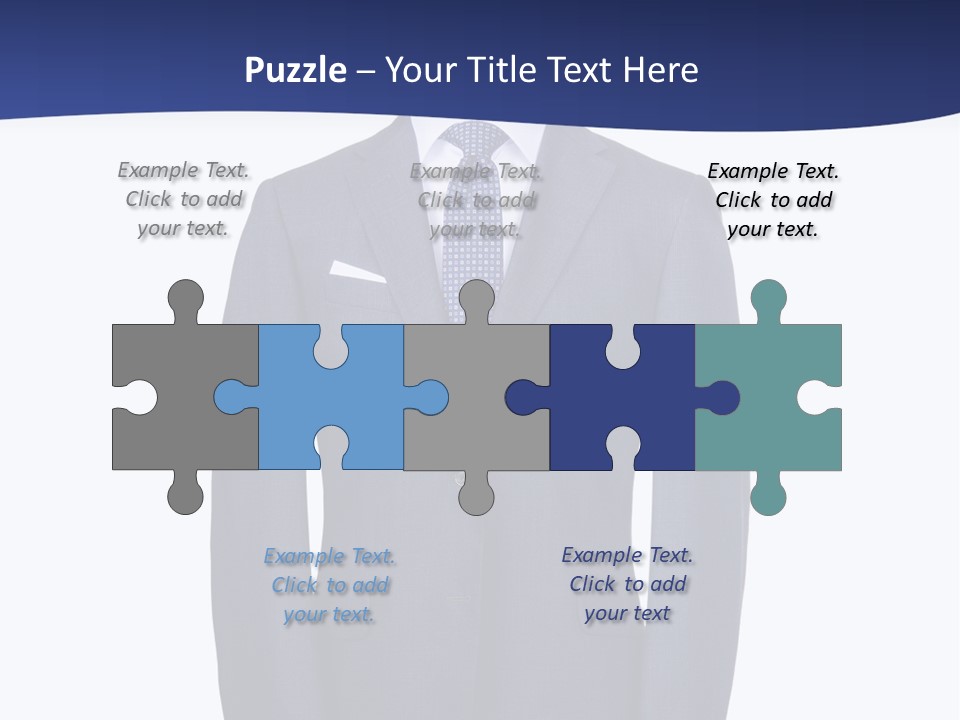 A Suit And Tie On A Mannequin PowerPoint Template