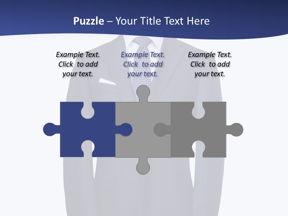 A Suit And Tie On A Mannequin PowerPoint Template