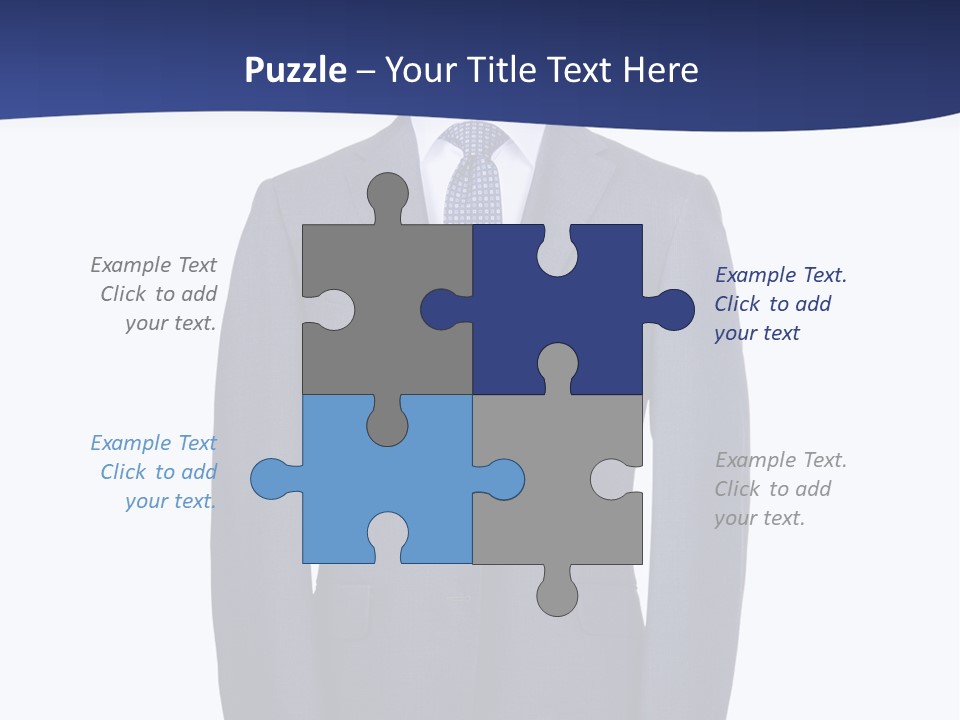 A Suit And Tie On A Mannequin PowerPoint Template