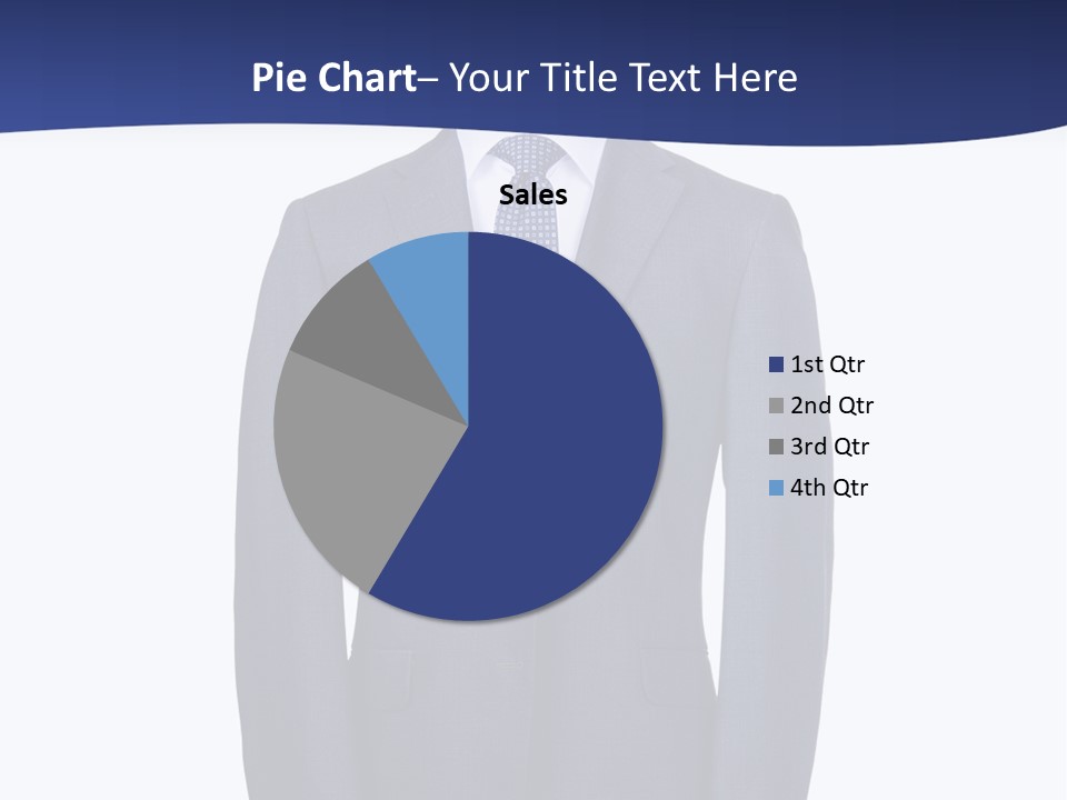 A Suit And Tie On A Mannequin PowerPoint Template