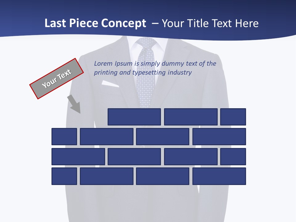A Suit And Tie On A Mannequin PowerPoint Template
