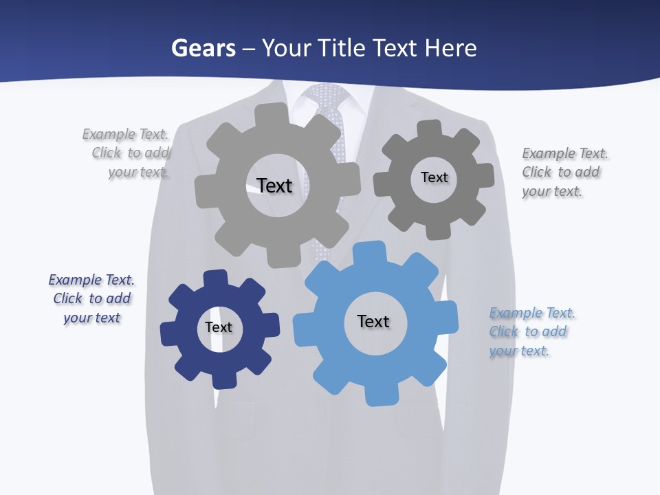 A Suit And Tie On A Mannequin PowerPoint Template