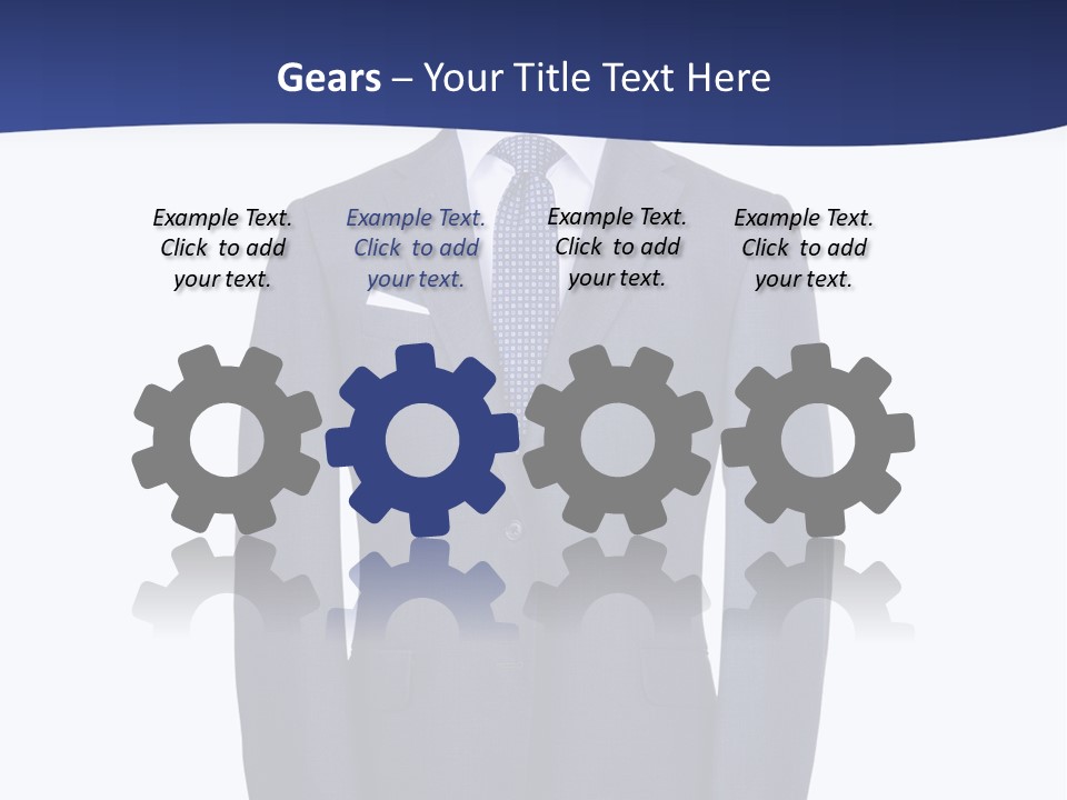 A Suit And Tie On A Mannequin PowerPoint Template