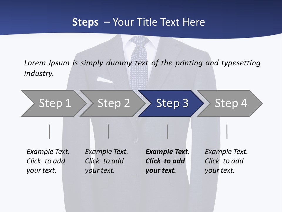 A Suit And Tie On A Mannequin PowerPoint Template