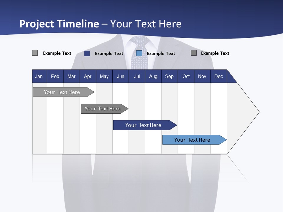 A Suit And Tie On A Mannequin PowerPoint Template