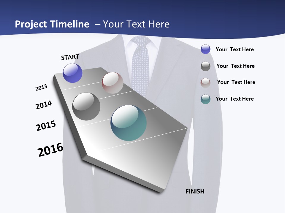 A Suit And Tie On A Mannequin PowerPoint Template
