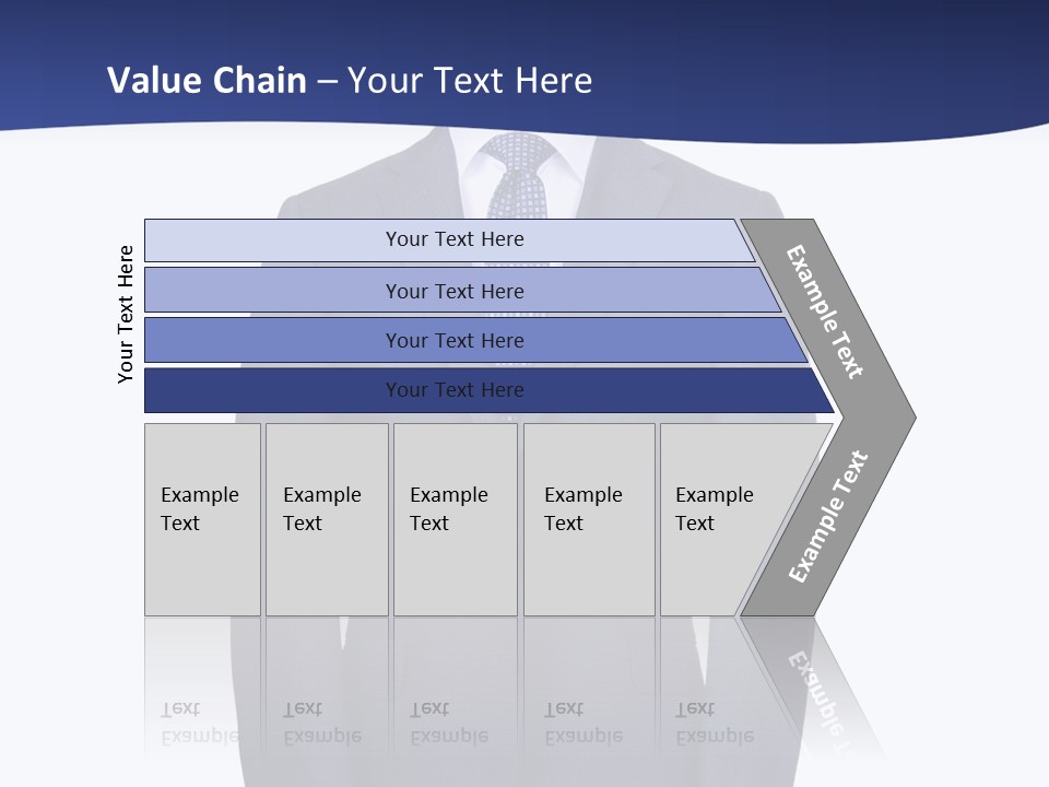 A Suit And Tie On A Mannequin PowerPoint Template